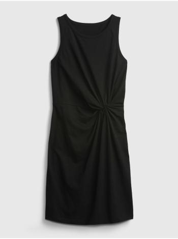 Černé dámské šaty knot waist dress GAP