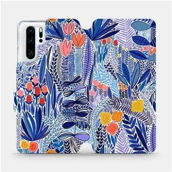 Flip pouzdro na mobil Huawei P30 Pro - MP03P Modrá květena (5903516761791)