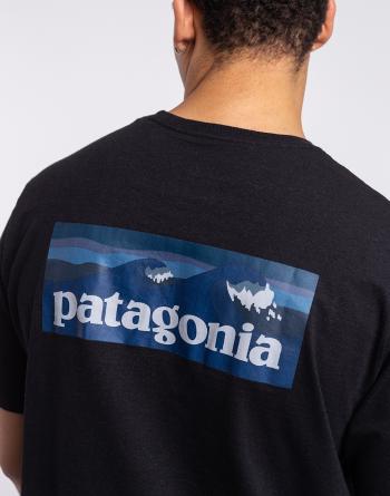 Tričko Patagonia M's Boardshort Logo Pocket Responsibili-Tee Ink Black