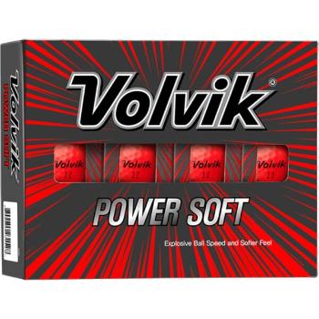 VOLVIK VV POWER SOFT 12 ks Sada golfových míčků, červená, velikost