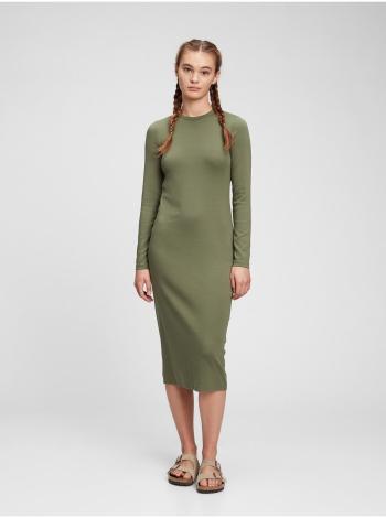 Zelené dámské šaty modern midi dress