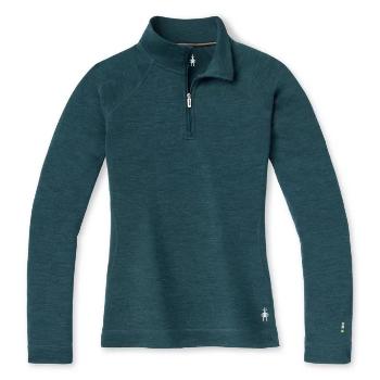 Smartwool W MERINO 250 BASELAYER 1/4 ZIP BOXED twilight blue heather Velikost: XS spodní prádlo