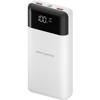 AlzaPower Parade 30000mAh Power Delivery (60W) bílá (APW-PBPA30PD60W)