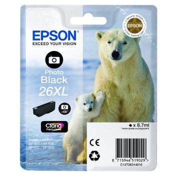 EPSON T2631 (C13T26314022) - originální cartridge, fotočerná, 8,7ml