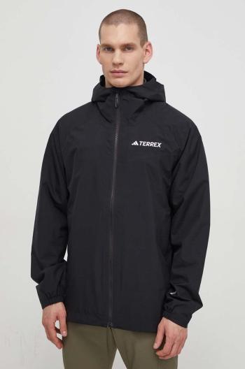 Nepromokavá bunda adidas TERREX Multi 2L RAIN.RDY pánská, černá barva, IP1435