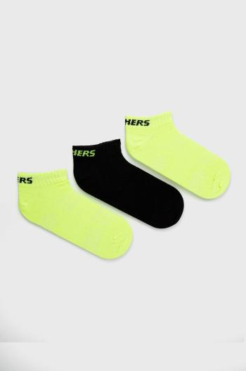 Ponožky Skechers (3-pack) zelená barva