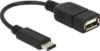 USB 2.0 adaptér Delock 65579, 15.00 cm, černá