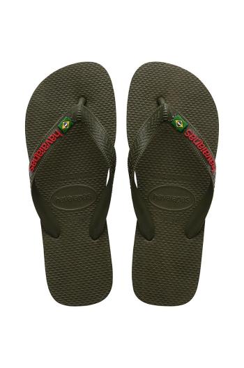 Žabky Havaianas Brasil zelená barva