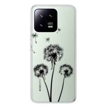 Odolné silikonové pouzdro iSaprio - Three Dandelions - black - Xiaomi 13