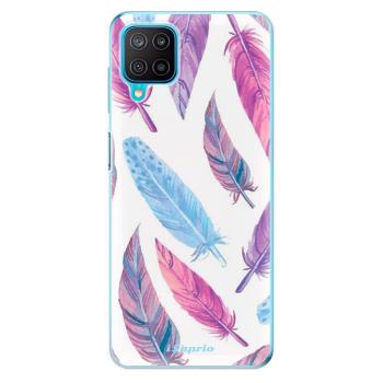 Odolné silikonové pouzdro iSaprio - Feather Pattern 10 - Samsung Galaxy M12