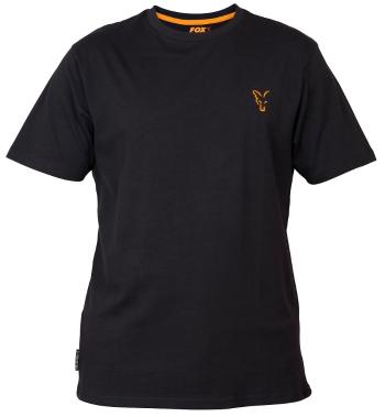 Fox triko collection black orange t shirt-velikost m