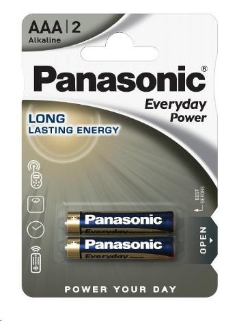 PANASONIC Alkalické baterie Everyday Power LR03EPS/2BP AAA 1, 5V (Blistr 2ks)