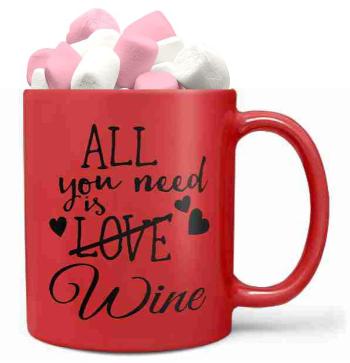 Hrnek Wine love (Náplň hrníčku: Marshmallow)