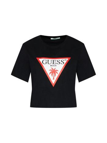 Guess GUESS dámský černý crop top CROPPED TOP