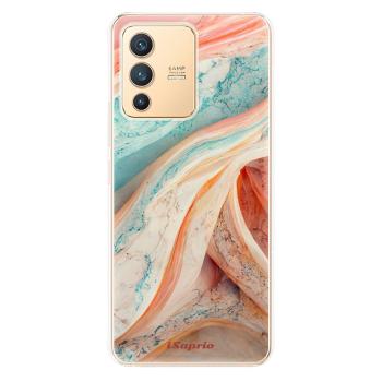 Odolné silikonové pouzdro iSaprio - Orange and Blue - Vivo V23 5G