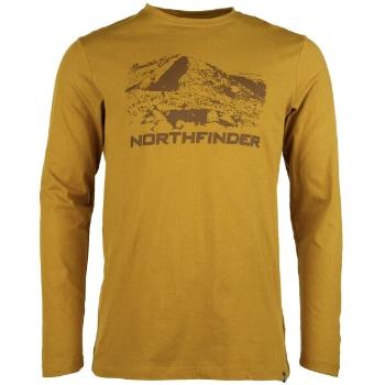 Northfinder REGINALD Pánské tričko, žlutá, velikost XL