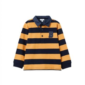 OVS Polokošile Artisan Gold Striped