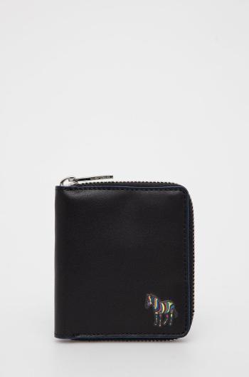 Kožená peněženka PS Paul Smith černá barva