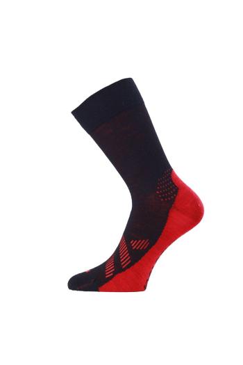 Lasting merino ponožky FWJ černé Velikost: (34-37) S