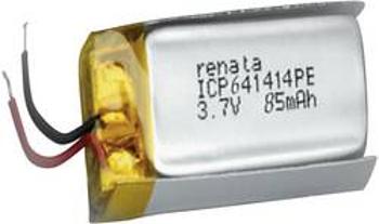 Akumulátor Li-Pol Renata, 3,7 V, 85 mAh, ICP641414PE