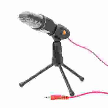 Gembird stolní mikrofon MIC-D-03,s tripodem, černý, MIC-D-03