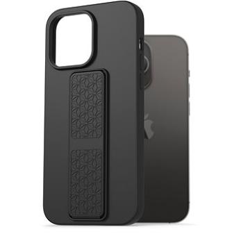 AlzaGuard Liquid Silicone Case with Stand pro iPhone 14 Pro Max černé (AGD-PCSS0032B)