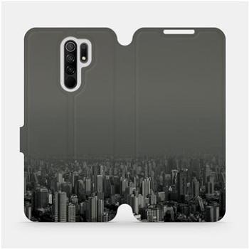 Flipové pouzdro na mobil Xiaomi Redmi 9 - V063P Město v šedém hávu (5903516312740)