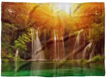 IMPAR Fleecová deka Vodopády 150x120 cm (Rozměr : 200 x 140 cm, Podšití beránkem: NE)