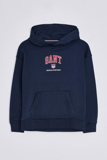 MIKINA GANT D2. GANT RETRO SHIELD HOODIE modrá 176