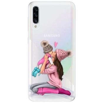 iSaprio Kissing Mom - Brunette and Girl pro Samsung Galaxy A30s (kmbrugirl-TPU2_A30S)