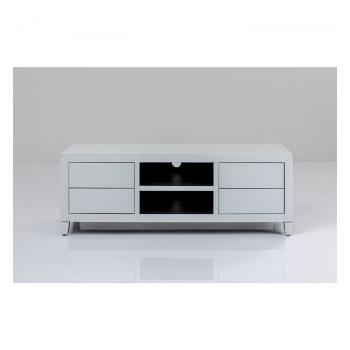 TV stolek Luxury Push – bílá, 140 × 50 cm