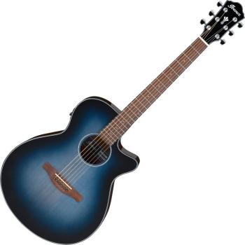 Ibanez AEG50-IBH Indigo Blue Burst Elektroakustická kytara Jumbo