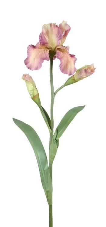 Dekorace umělý růžovo-fialový kosatec Iris Pale - 81 cm P820160