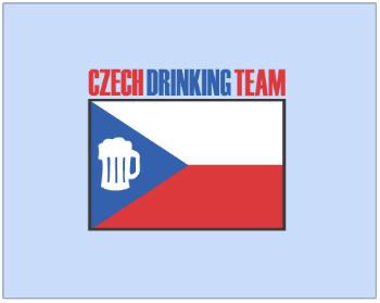 Dárkový balící papír Czech drinking team