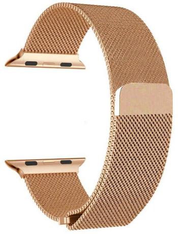 4wrist Ocelový milánský tah pro Apple Watch - Růžové zlato 38/40/41 mm