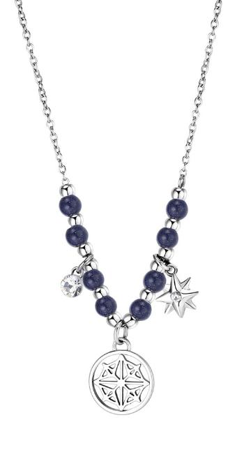 Brosway Ocelový náhrdelník s přívěsky a korálky Chakra BHKL15