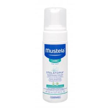 Mustela Bébé Stelatopia Foam Shampoo 150 ml šampon pro děti na citlivou pokožku hlavy