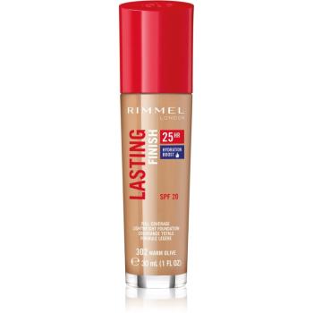 Rimmel Lasting Finish 25H tekutý make-up SPF 20 odstín 302 Warm Olive 30 ml