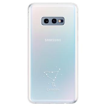 Odolné silikonové pouzdro iSaprio - čiré - Kozoroh - Samsung Galaxy S10e