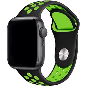 Eternico Sporty pro Apple Watch 38mm / 40mm / 41mm  Vibrant Green and Black     (AET-AWSP-GrBl-38)