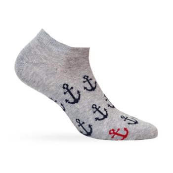 Chlapecké kotníkové ponožky WOLA KOTVY šedé Velikost: 39-41