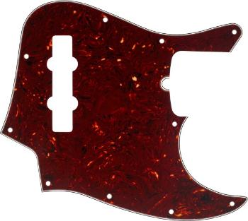 Fender Pickguard, Jazz Bass, 10-Hole Mount, Tortoise Shell, 4-Ply