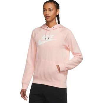 Nike WOMENS FLEECE PULLOVER HOODIE Dámská mikina, růžová, velikost XS