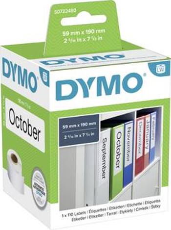 DYMO etikety v roli 59 x 190 mm papír bílá 110 ks permanentní S0722480 štítky složek