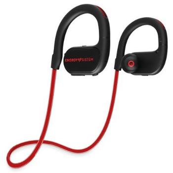 ENERGY Earphones BT Running 2 Neon Red, Bluetooth sluchátka s LED osvětlením