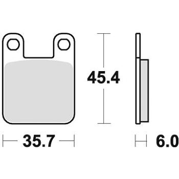 Braking brzdové destičky (semi-metalická směs SM1) (2ks) M501-101 (M501-101)