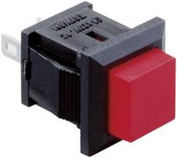 Tlačítko TRU COMPONENTS R18-27A-3, 230 V/AC, 1 A, černá, červená, 1 ks