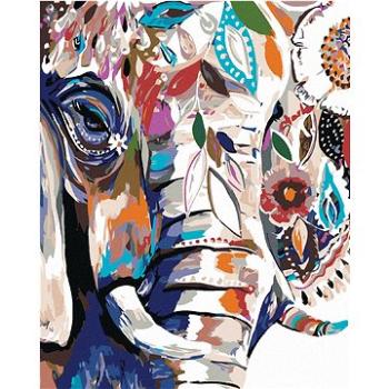 Malování podle čísel - Květinový slon (HRAmal00281nad)