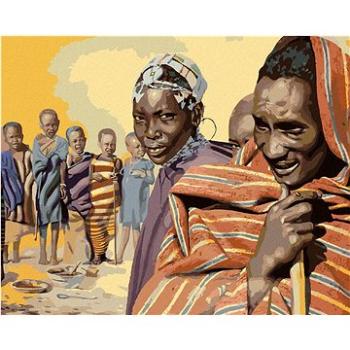 Zuty - Malování podle čísel - AFRIKA DOMORODCI (D. RUSTY RUST), 80x100 cm, vypnuté plátno na rám (HRAmmb00937nad)