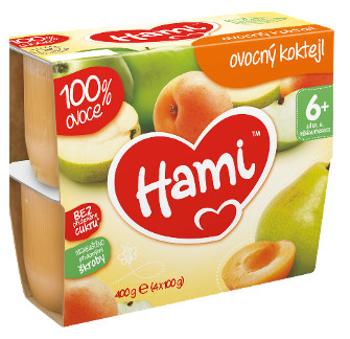 Hami 100% ovoce ovocný koktejl od uk. 6. měsíce 4 x 100 g